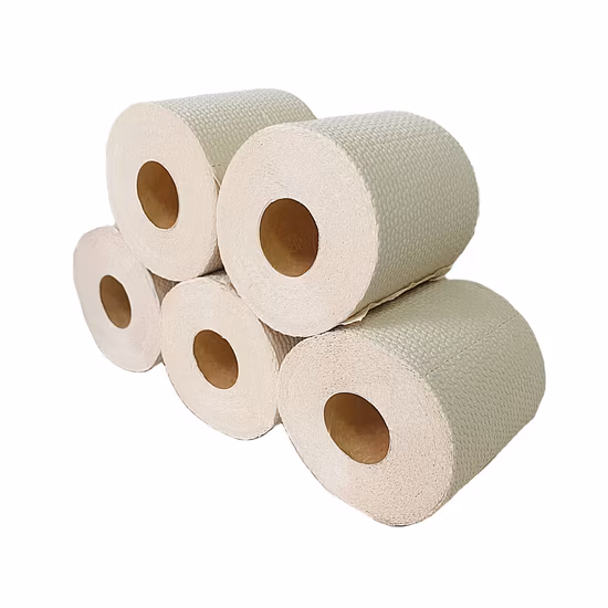 Rolo Toiet Facilmente Solúvel Papel Higiénico de Tecido Macio Vendas de Fábrica OEM Embalagem Impressa por Atacado para Embalagem Toalha ISO/FDA Papel de Bambu Papel de Tecido Bambu
