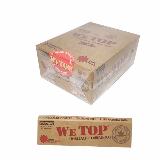 Rolo de papel XL cru dos papéis Brown do papel de rolamento do OEM de Wetop